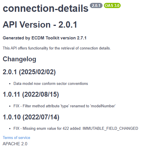 Resulting Swagger Info